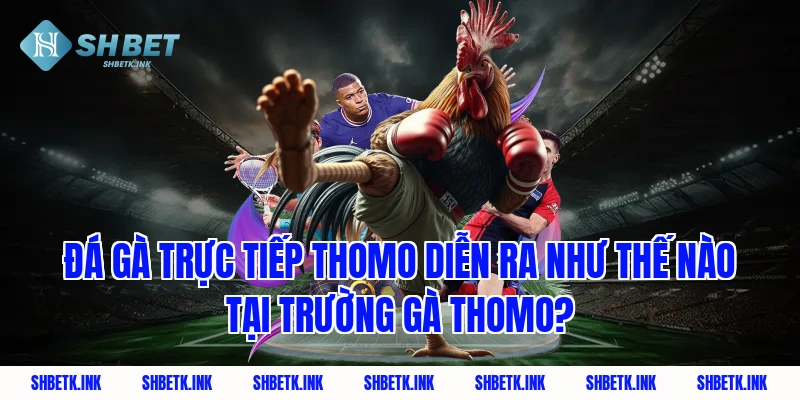 Đá gà trực tiếp thomo diễn ra như thế nào tại trường gà Thomo?